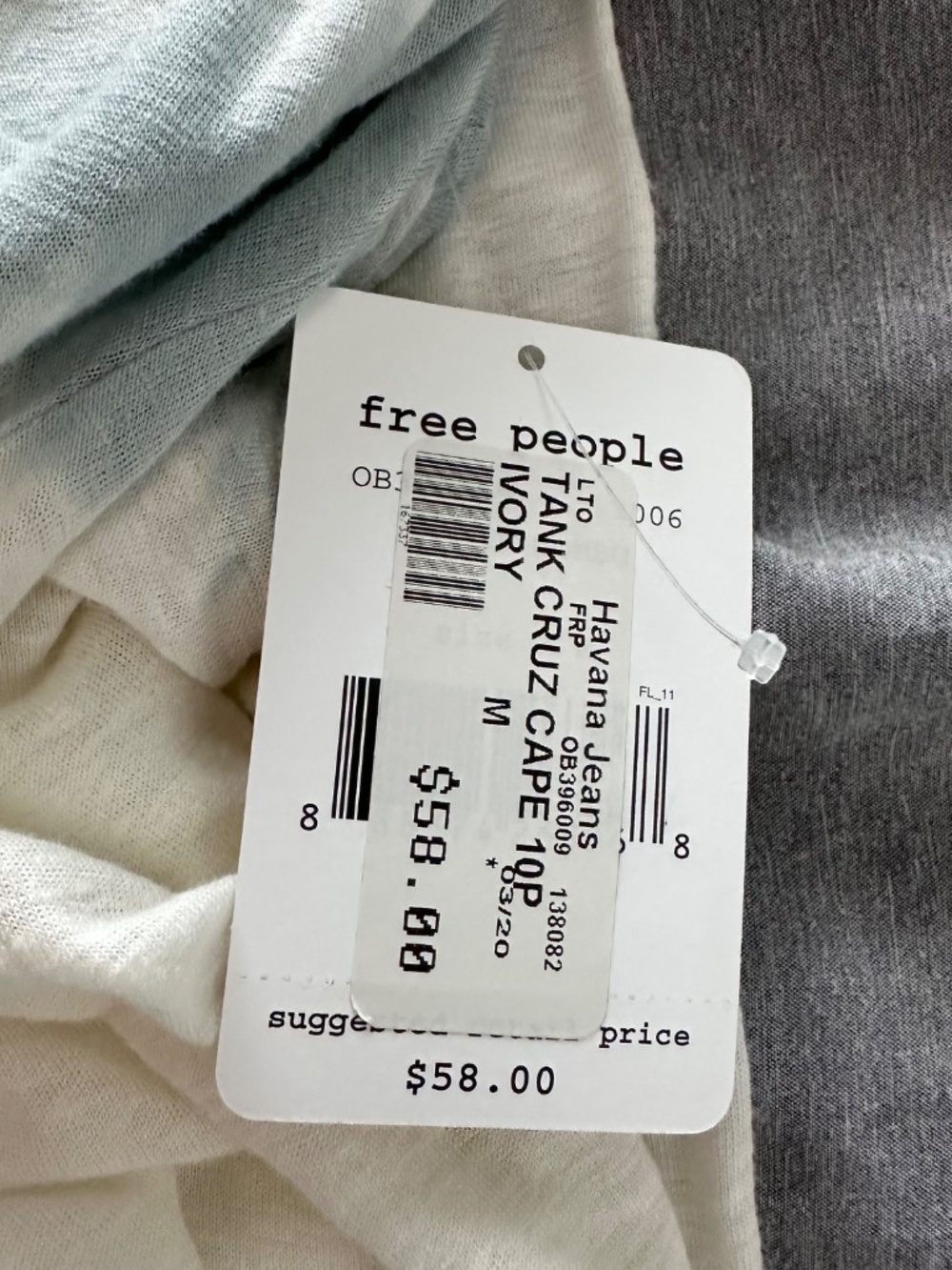 NEW Free People Size Medium We The Free Cruz Washed Tank-Top Tie-Dye NWT Summer - Picture 4 of 11